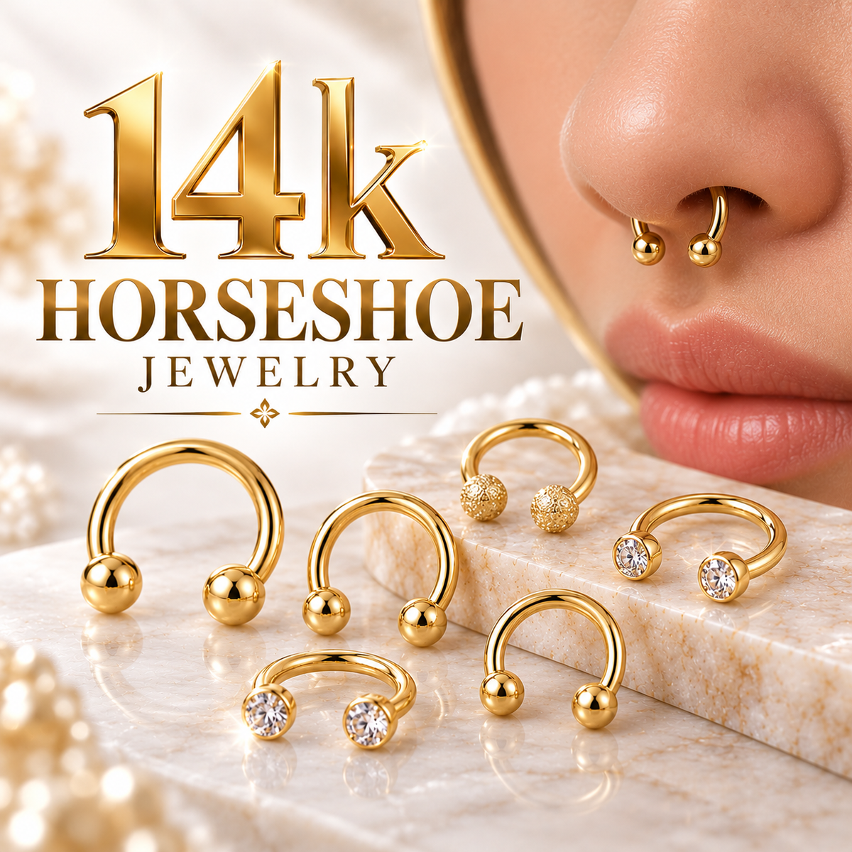 14K Horseshoe