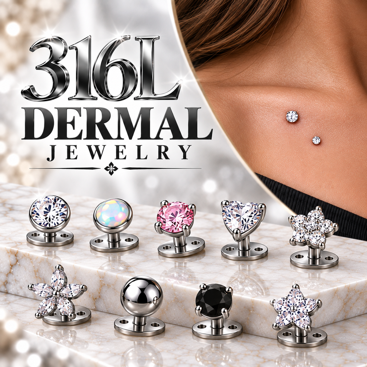 316L Dermal Piercing