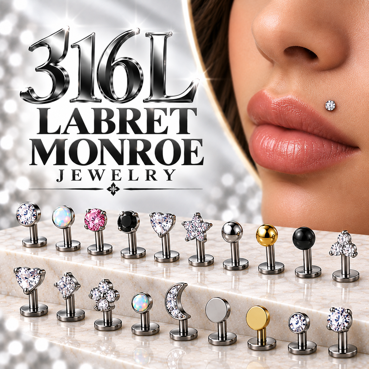 316L Labrets | Monroe