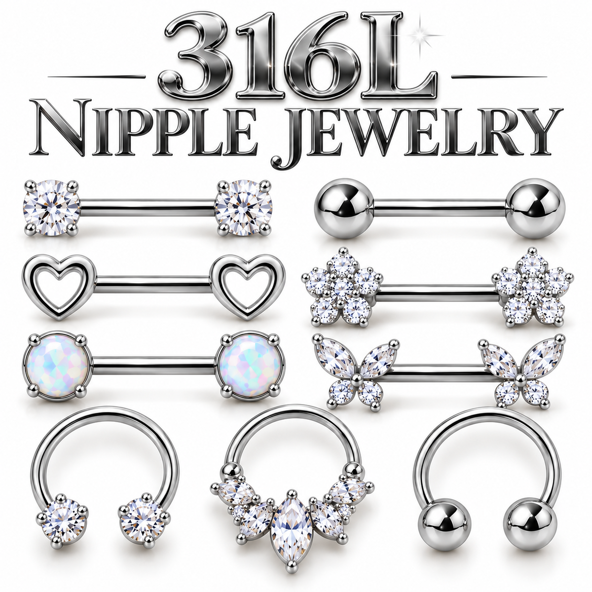 316L Nipple Piercing