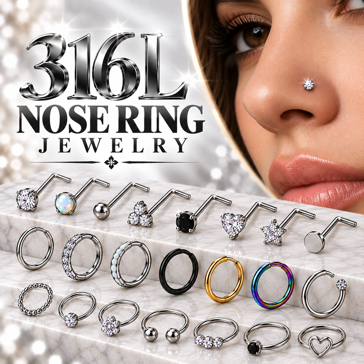 316L Nose Rings