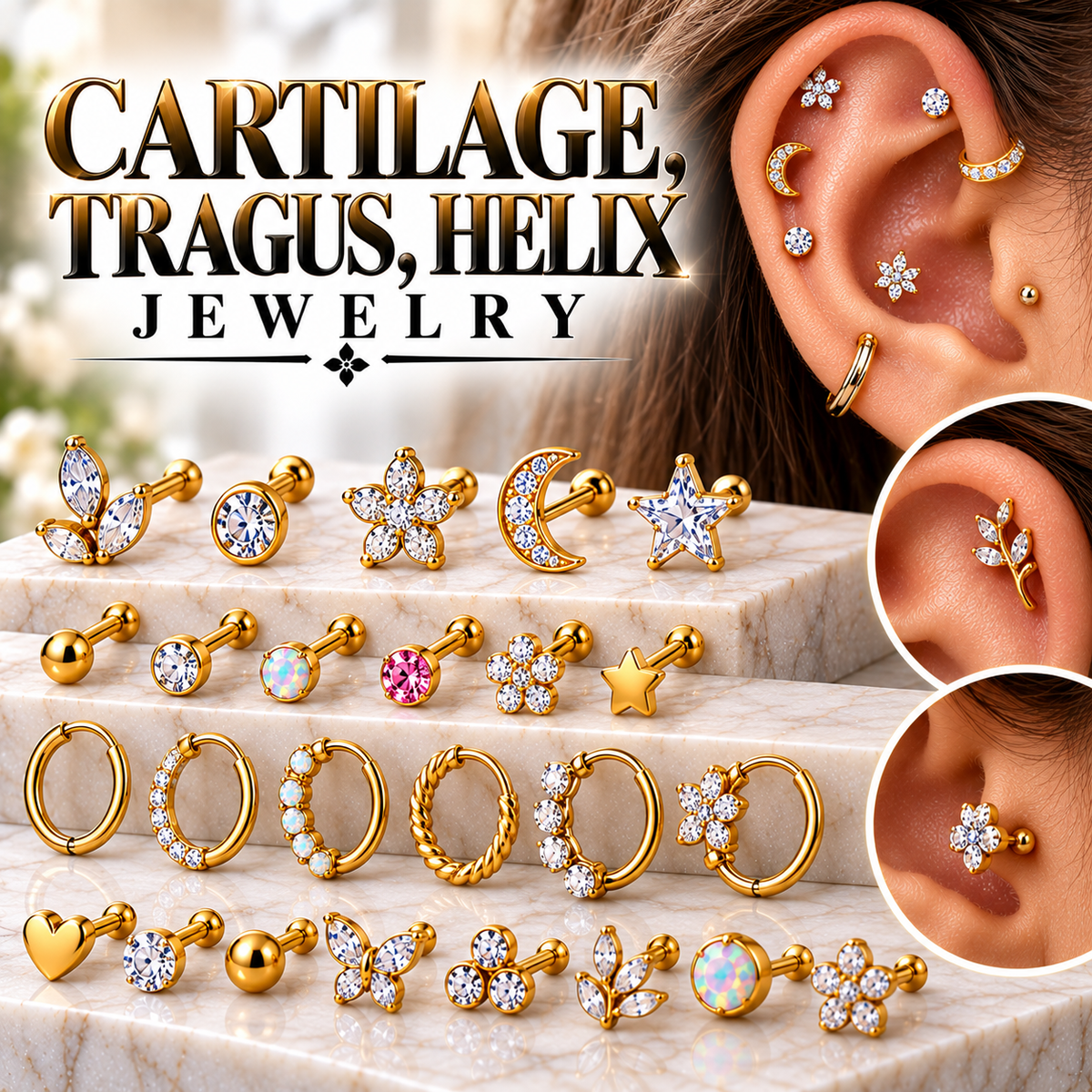 Cartilage | Tragus | Helix