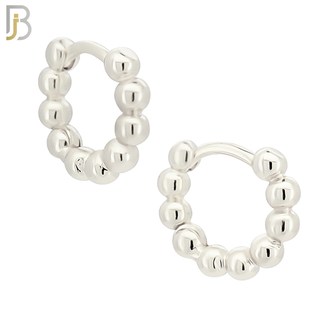 ES292 - 316L Stainless Steel Beads Huggies Clip On image 1