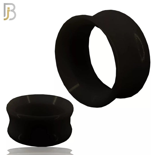PA02K - Black Tunnel Acrylic Double Flare Plug image 0