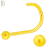NR07C - 316L Surgical Steel Nose Screw with 2mm Plain Ball Stud (PACK OF 6) image 2