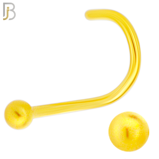 NR07C - 316L Surgical Steel Nose Screw with 2mm Plain Ball Stud (PACK OF 6) image 2