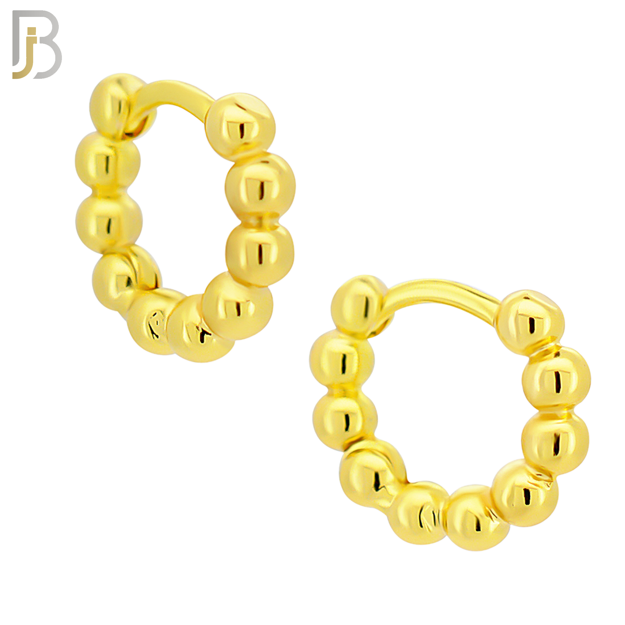 ES292 - 316L Stainless Steel Beads Huggies Clip On image 2