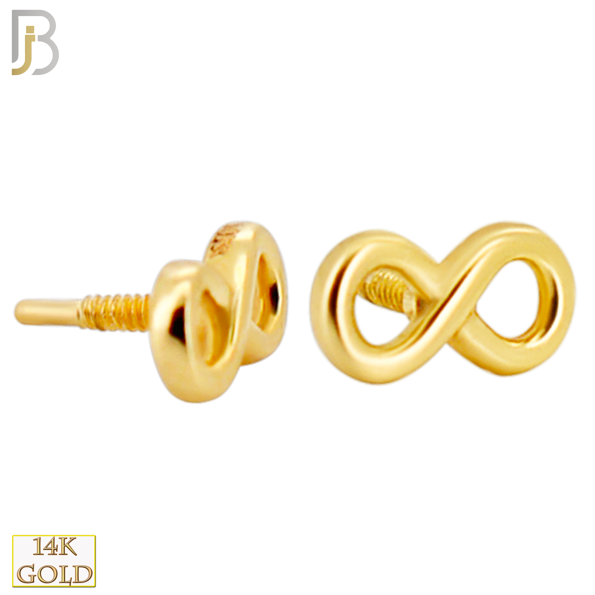 14-LB124 - 14k Yellow Gold Infinity Symbol Labret image 1
