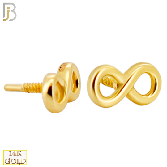 14-LB124 - 14k Yellow Gold Infinity Symbol Labret image 1