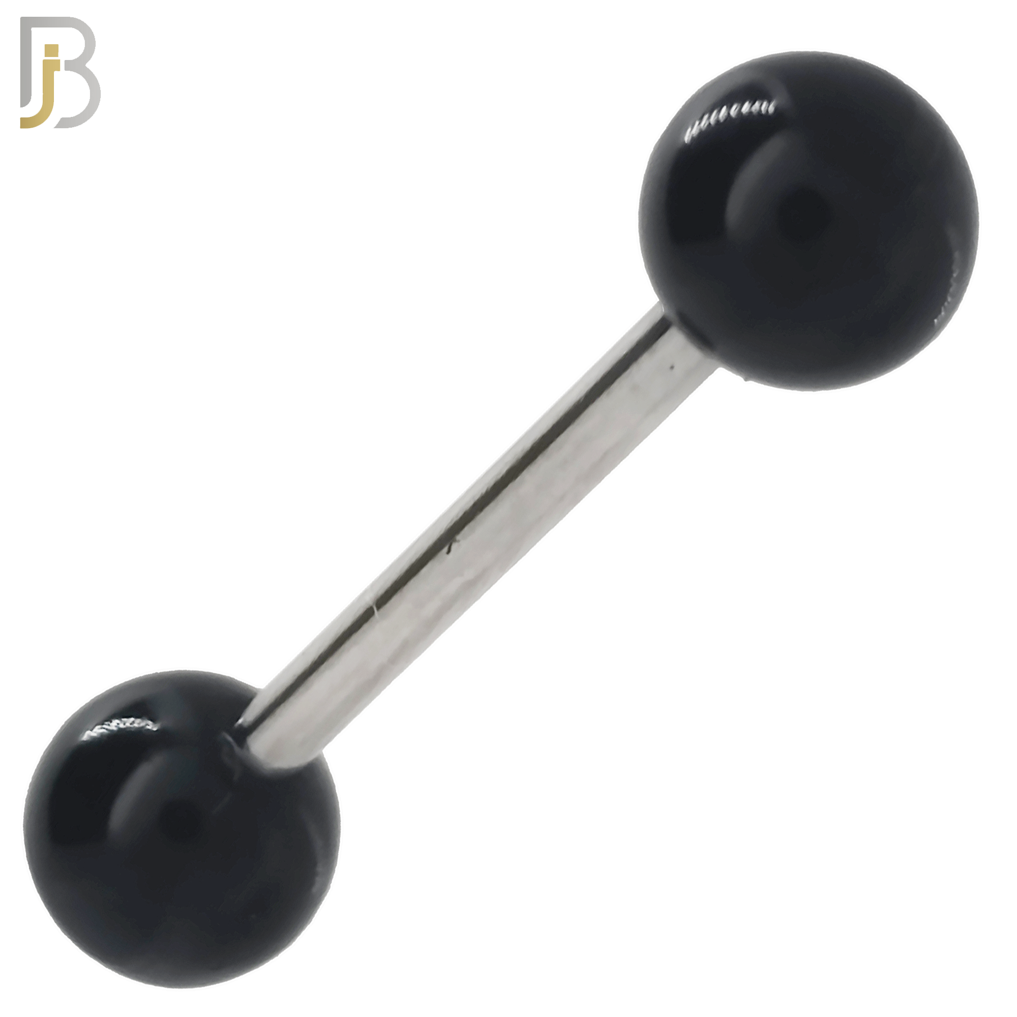 BB03S - 316L Surgical Steel Screw Barbell with Solid Acrylic Ball Screw External Threaded (PACK OF 6) image 0