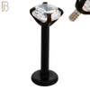 LB14KC16 - 16g Thickness 316L Surgical Steel Black Plated Bar Prong Setting  Zircon Internally Threaded Labret (PACK OF 6) image 5