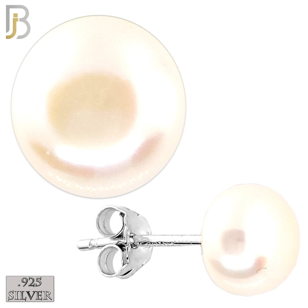 925-ES79 - .925 Sterling Silver with Pearl Ball image 0