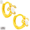925-ES449 - 925 Sterling Silver Turtle Huggies Earring image 6