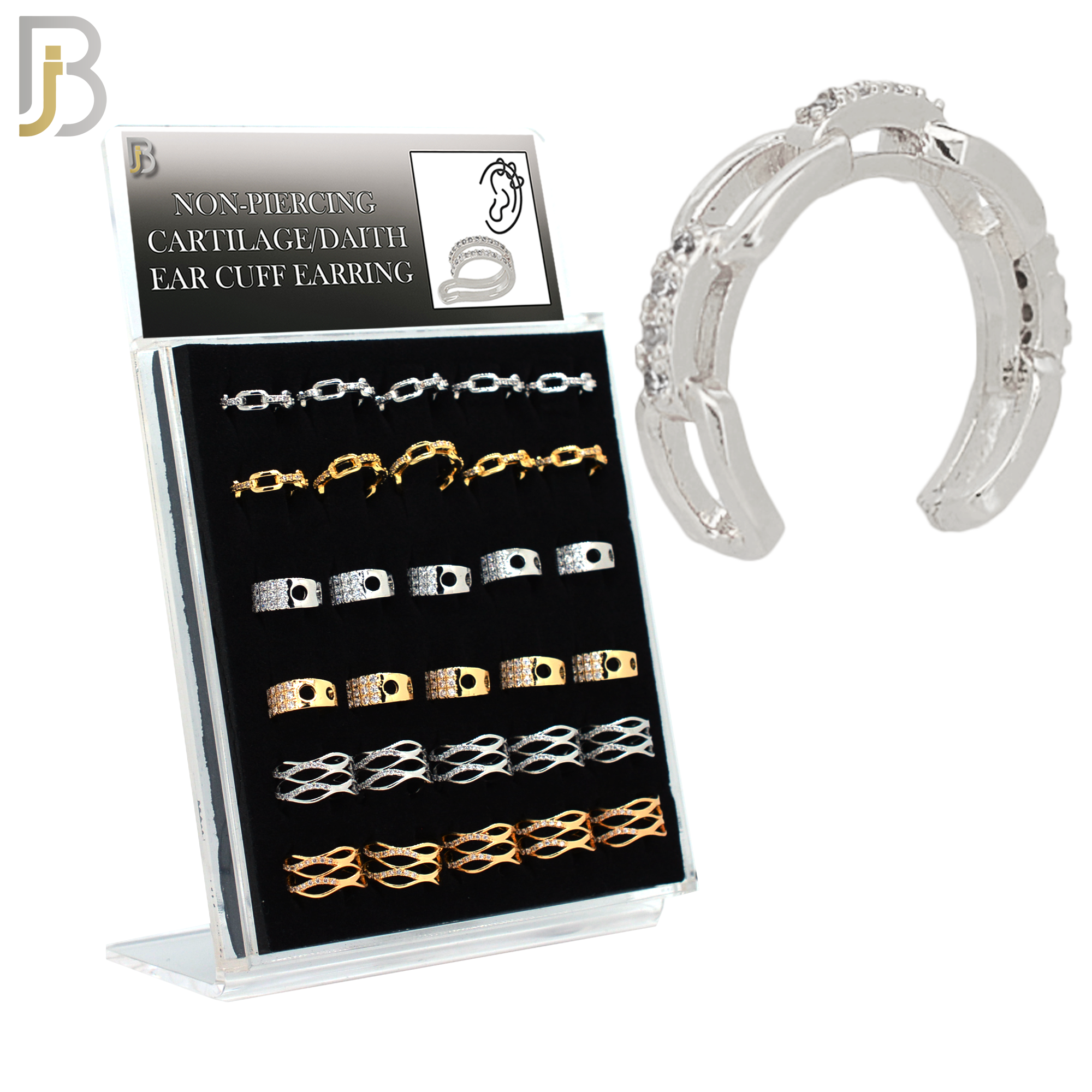 PK-FES06M - Brass Package Ear Cuff in Different Designs. Pack of 30 image 0