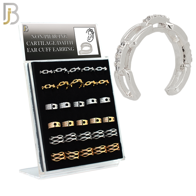 PK-FES06M - Brass Package Ear Cuff in Different Designs. Pack of 30 image 0