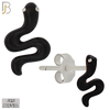 925-ES476 - 925 Sterling Silver Enamel Coated Snake Push Back Stud Earring image 4