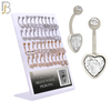 PK-NB34 - 316L Surgical Steel Different Designs Banana Belly Ring Pack of 40 image 0