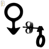 ES11 - 316L Stainless Steel Male Symbol Gender Design Earring Stud image 3