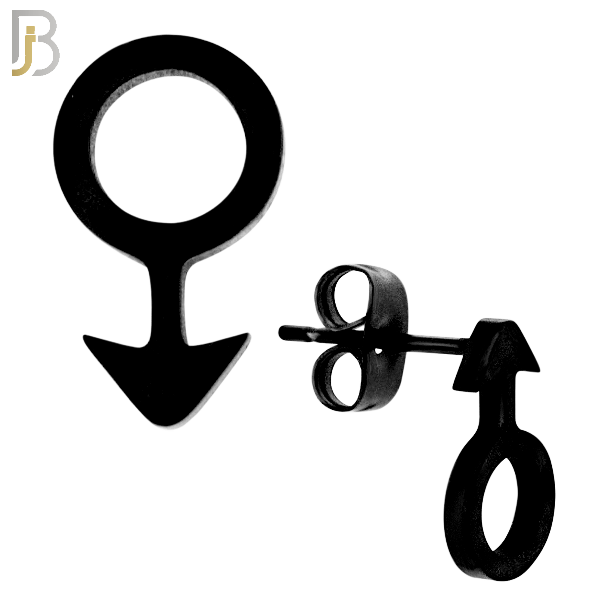 ES11 - 316L Stainless Steel Male Symbol Gender Design Earring Stud image 3