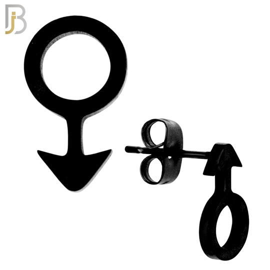 ES11 - 316L Stainless Steel Male Symbol Gender Design Earring Stud image 3