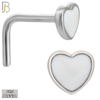 925-NR121L - 925 Sterling Silver L-Shape Heart Shape with Enamel - Pack of 6 image 2