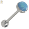 PK-BB07S - 316L Surgical Steel Barbell with Opal Top Mushroom Design  Screw Pack of 120 image 3