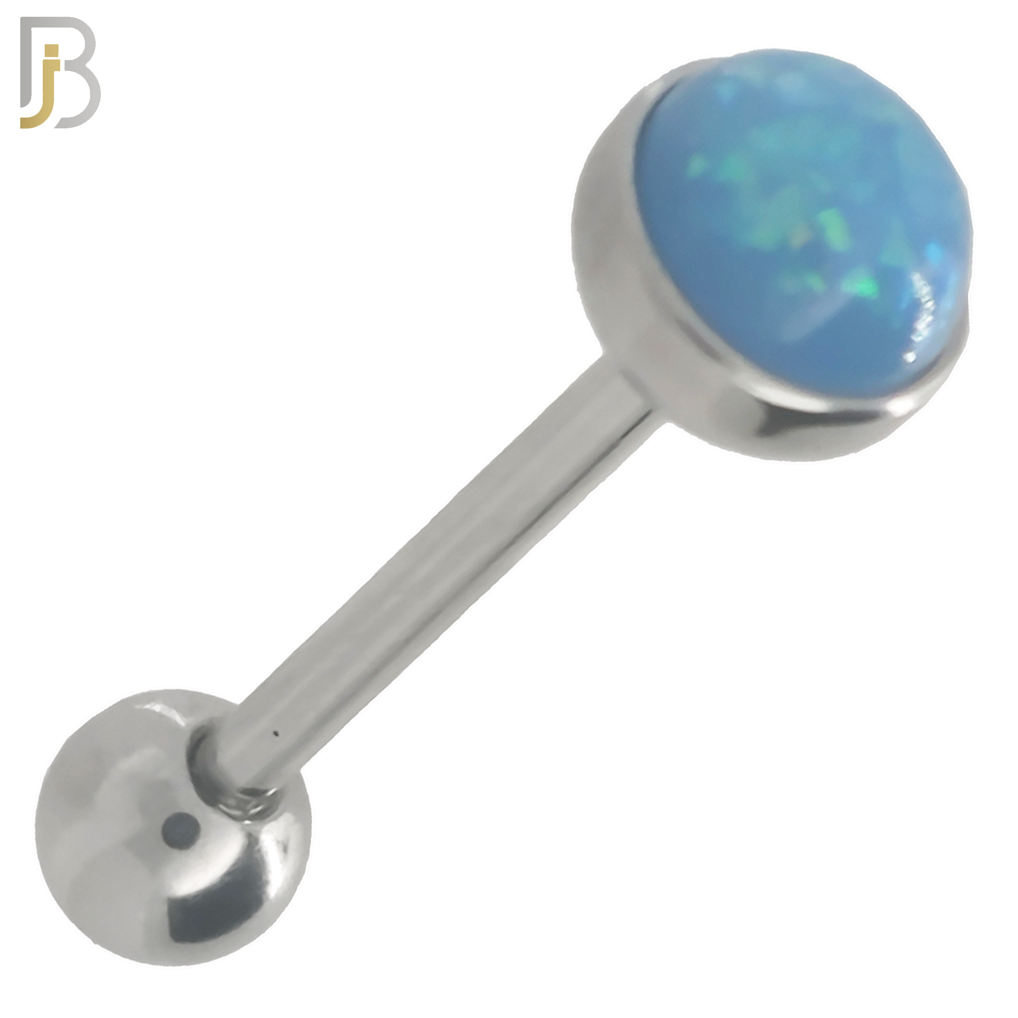 PK-BB07S - 316L Surgical Steel Barbell with Opal Top Mushroom Design  Screw Pack of 120 image 3