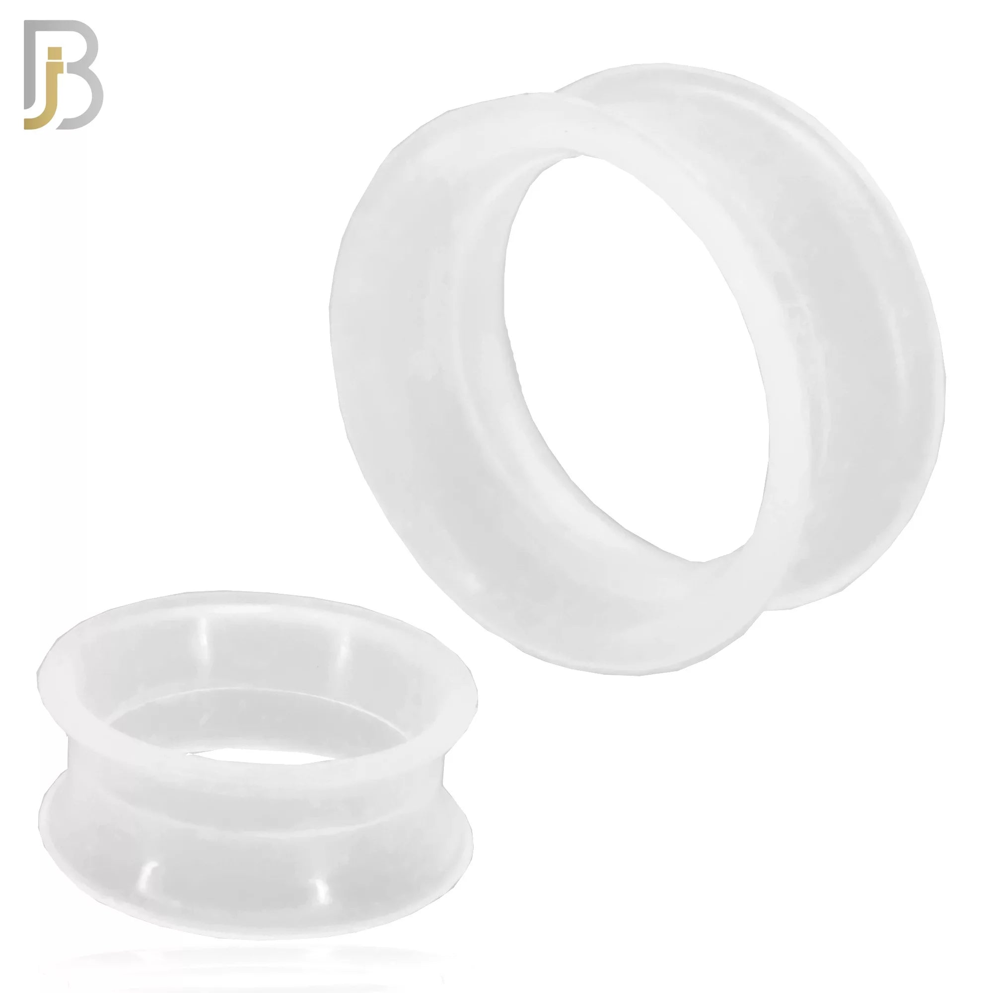 PS04C - Clear Soft Silicone Tunnel Double Flare Plugs Pair image 0