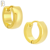 ES01G - 316L Stainless Steel Gold Plated Plain Curve Design Huggies image 5