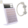 925-PK-CT104M - 925 Sterling Silver Alternating Square & Round CZ in Bezel Set Nose Hoop - Pack of 60 pcs image 0