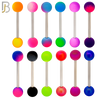 PK-BB59S - 316L Surgical Steel Barbell Screw Bar with Colorful Ball Design Pack of 120 image 1