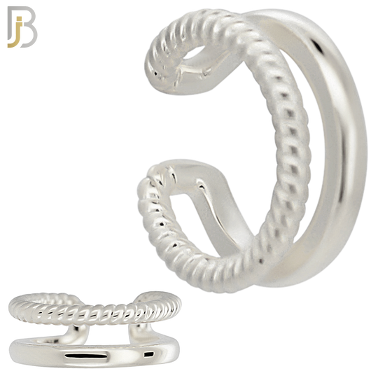 FES010 - Two Hoop Ear Cuff in Brass (Sold Per Piece) image 1