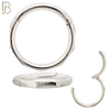 CT129 - 316 Surgical Steel Flat Rectangular Designs Plain Hinged Hoop (Pack of 6) image 1