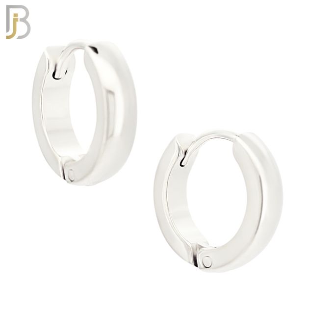ES01S - 316L Stainless Steel Plain Curve Design Huggies image 3