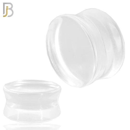 PSTCQ - Natural Crystal Quartz Double Flare Plugs image 0
