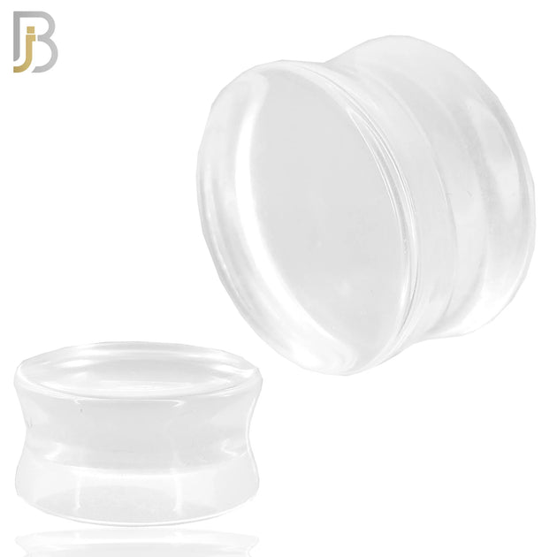 PSTCQ - Natural Crystal Quartz Double Flare Plugs image 0