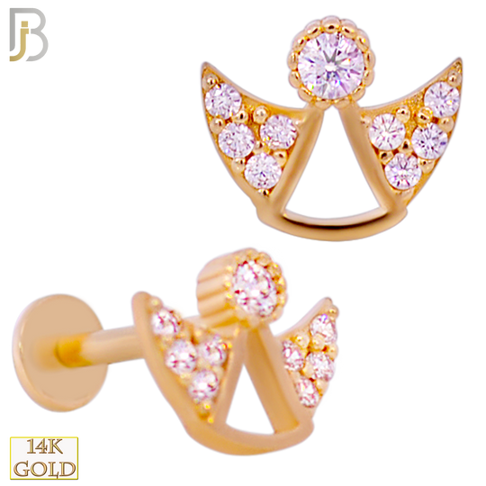 14-LB81 - 14k Yellow Gold Angel Labret image 0