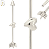 BB43 - 316L Surgical Steel Screw Arrow with Heart in the Middle Design Barbell Industrial  (PACK OF 4) image 1