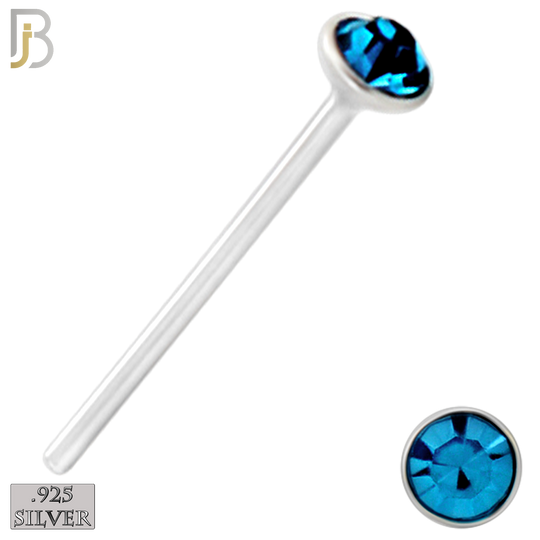 925-PK-NR05S-3A - Mixed of 1.4mm, 1.5mm, 2mm Assorted CZ 22g Thick, 925 Sterling Silver Bend It Yourself Nose Studs, Press Fit Packages Pack of 120 image 3