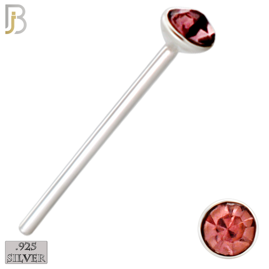 925-PK-NR05S-3A - Mixed of 1.4mm, 1.5mm, 2mm Assorted CZ 22g Thick, 925 Sterling Silver Bend It Yourself Nose Studs, Press Fit Packages Pack of 120 image 5