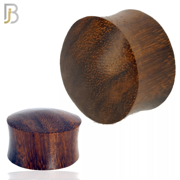 PWSBS - Dark Brown Sono Organic Wood Solid Flare Plugs Sold as Pair image 0