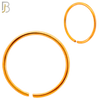 CT02R - Rose Gold  Plated 316L Surgical Steel Hoops Seamless Continuous Ring Twist to Open (PACK OF 6) image 1