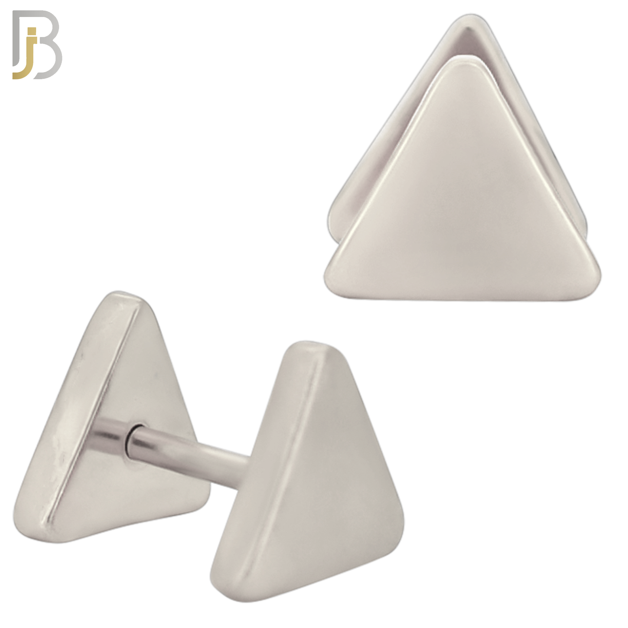 FP38 - Steel Triangle Design Fake Plug (Pack of 3 Pairs) image 1