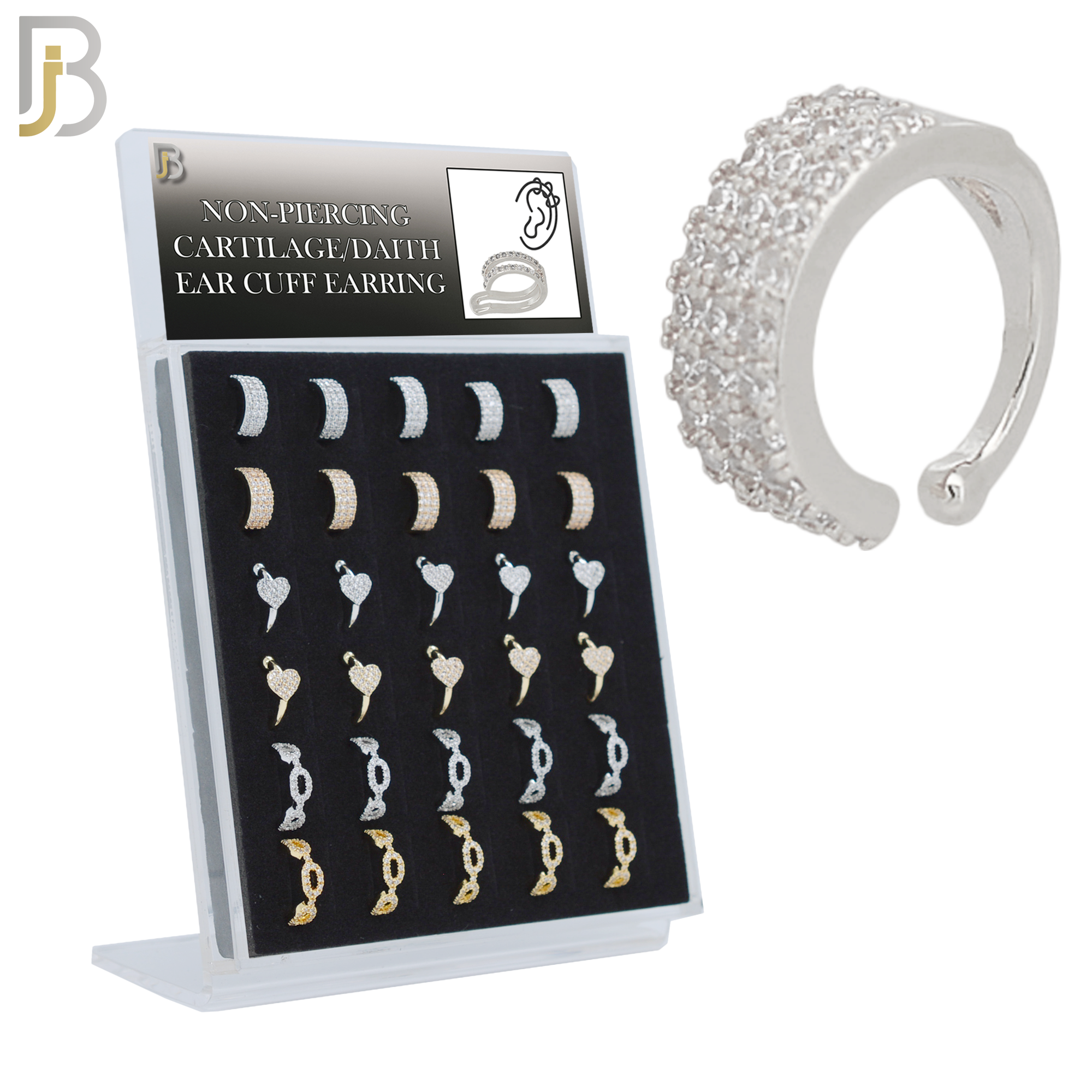 PK-FES02M - Brass Package Ear Cuff in Different Designs. Pack of 30 image 0