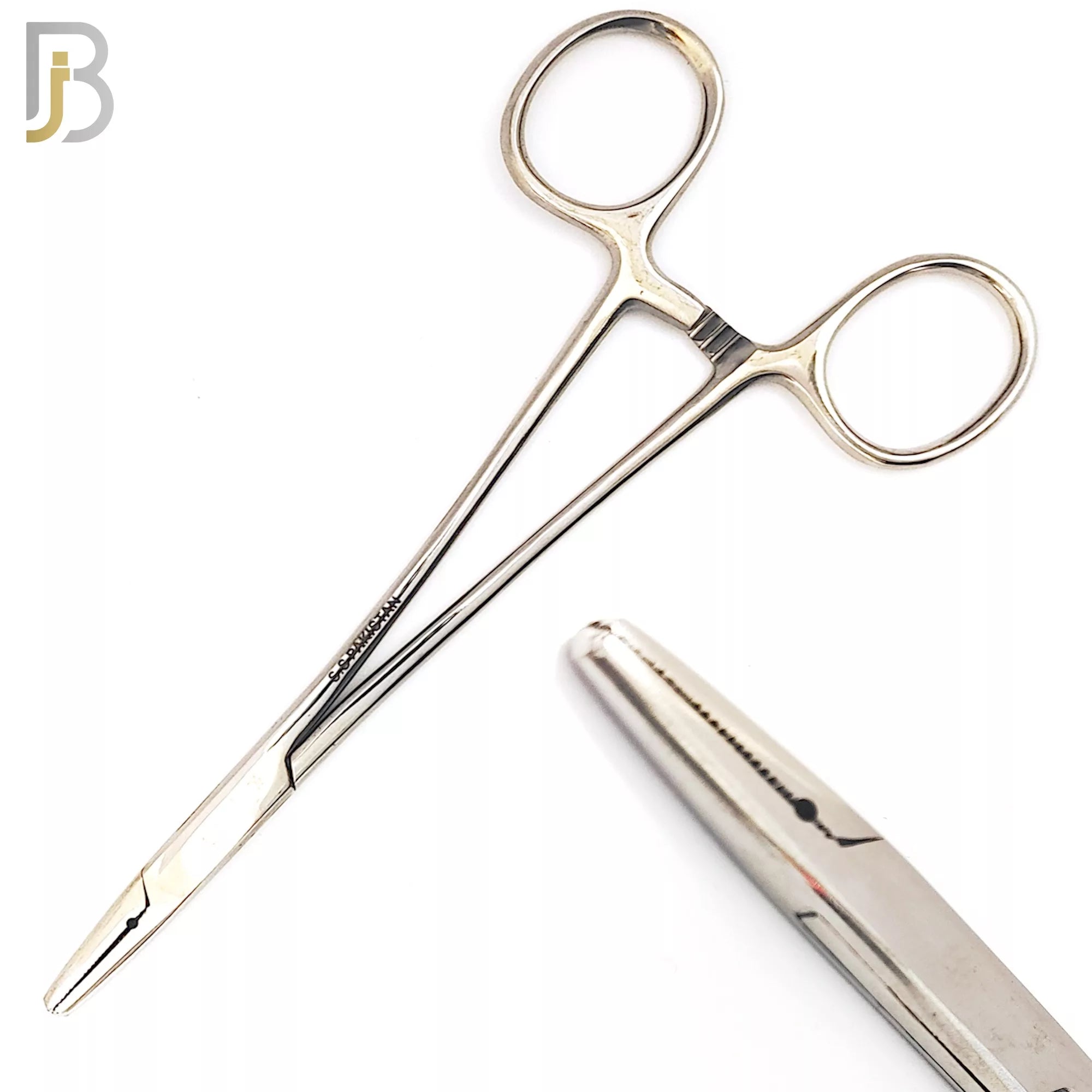TS08 - Stainless Steel Needle Holding Forceps 6" Long - Steel image