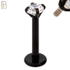 LB14KC16 - 16g Thickness 316L Surgical Steel Black Plated Bar Prong Setting  Zircon Internally Threaded Labret (PACK OF 6) image 3