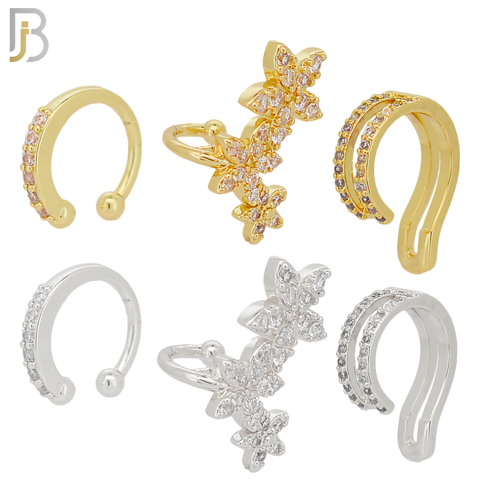 PK-FES01M - Brass Package Ear Cuff in Different Designs. Pack of 30 image 1