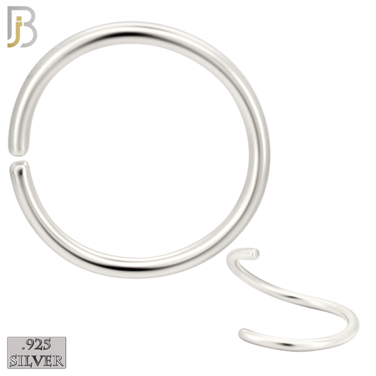 925-CT02 - 925 Sterling Silver Gold Plated 20g Seamless Continuous Ring Hoop Piercing (Pack of 6) image