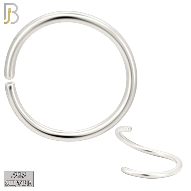 925-CT02 - 925 Sterling Silver Gold Plated 20g Seamless Continuous Ring Hoop Piercing (Pack of 6) image