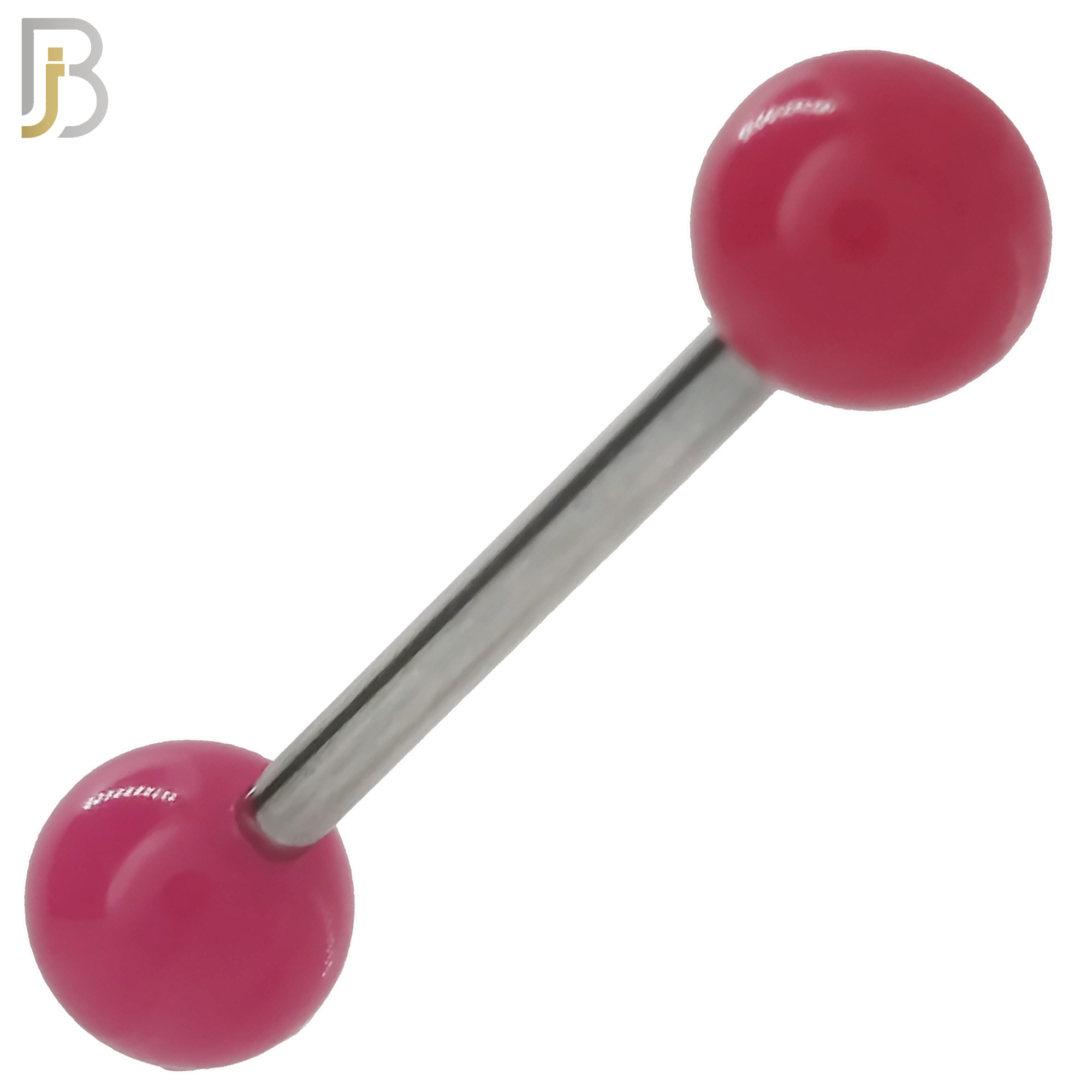 BB03S - 316L Surgical Steel Screw Barbell with Solid Acrylic Ball Screw External Threaded (PACK OF 6) image 2